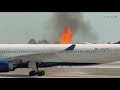 Delta plane catches fire, investigation continues