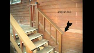 Big Mistake When Building A Deck Stairway Handrail