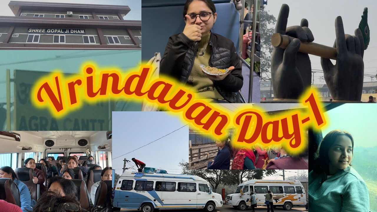  Day-1 of Vrindavan🙏🏼🧿🦚 #viral #vrindavan #radheradhe #travel #reelitfeelit #reelkarofeelkaro 