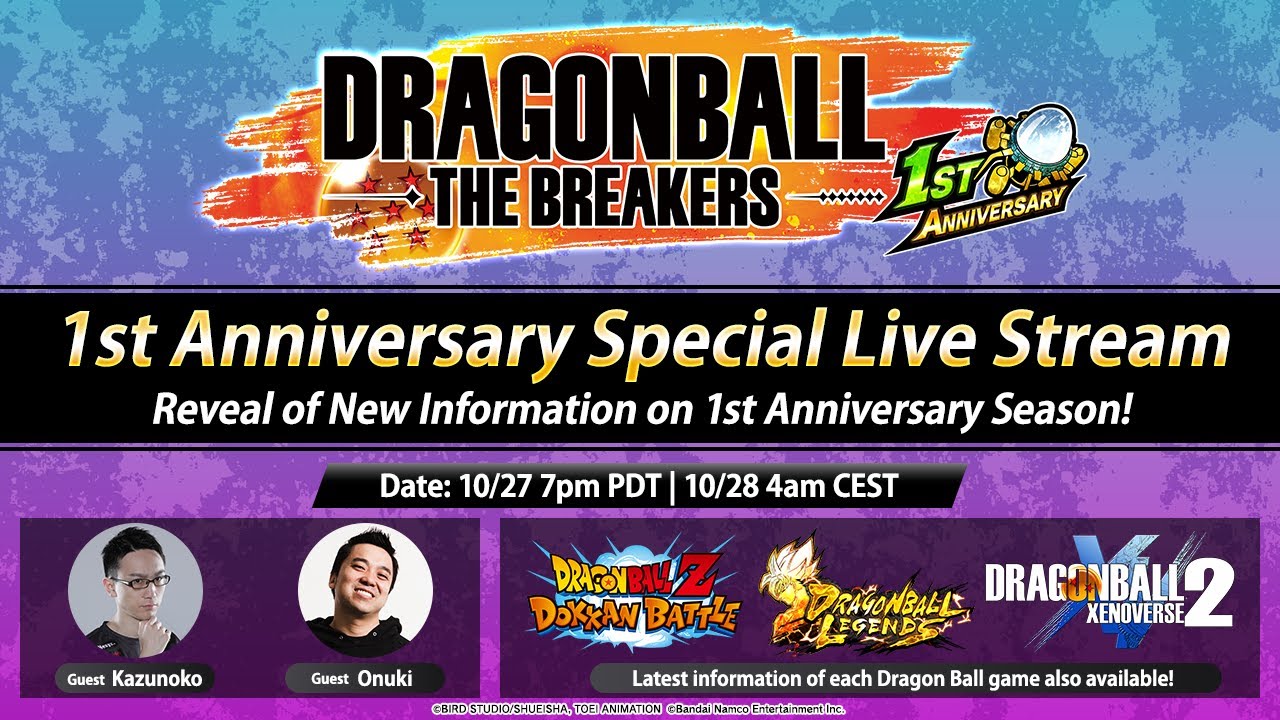 Dragon Ball : The Breakers is getting cross play for it's 1 year
