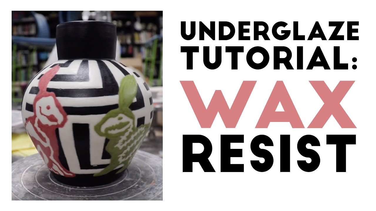 Pottery Glazing Tutorial: Wax Resist 