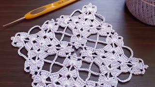 Интересный  КВАДРАТНЫЙ МОТИВ вязание крючком для новичков мастер-класс How to Crochet for Beginners