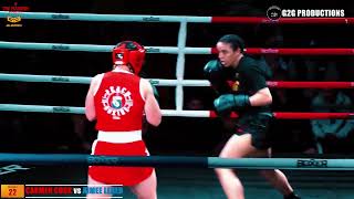 THE FOUNDRY & GLOZIER BOXING BARBER BASH 2 - CARMEN COOK vs AIMEE LEHER Boxing Fight