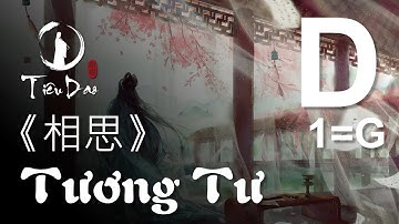 Cảm âm D TƯƠNG TƯ (Hồng Đậu Sinh Nam Quốc) 《相思》 伴奏 Lovesickness Accompaniment | Tiêu Dao