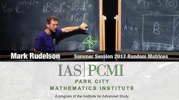 Mark Rudelson (3.2) Delocalization of the eigenvectors of random matrices, part 3.2