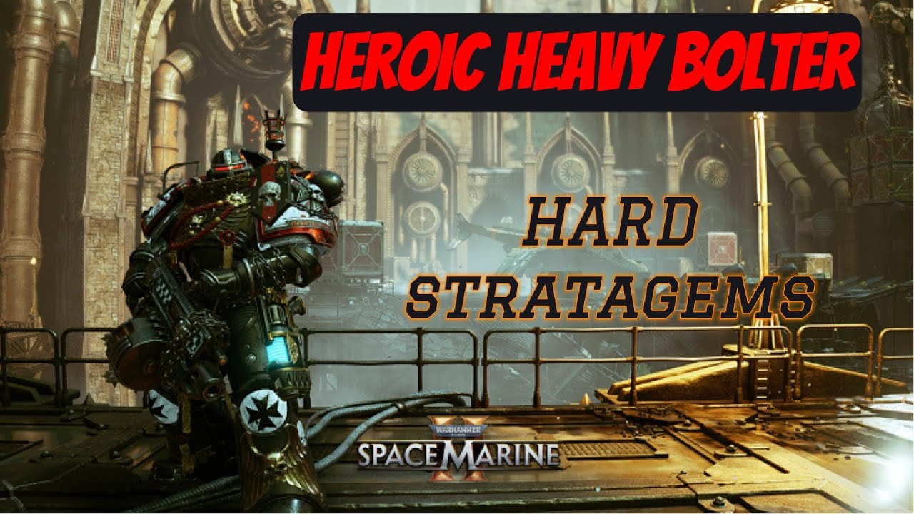Warhammer 40000 | Space Marine 2 | Heavy Bolter | Поддержка | Сложная Стратагема | Вокс Либератис