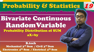 Bivariate Continuous Random Variable || PROBABILITY DISTRIBUTION OF SUM || by Aditya Sir