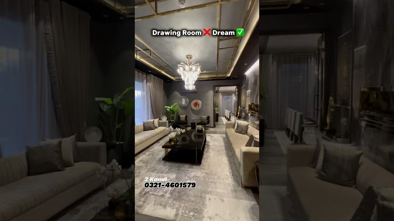 Ultra Modern Drawing Area Of 2 Kanal House For Sale In Dha Lahore 