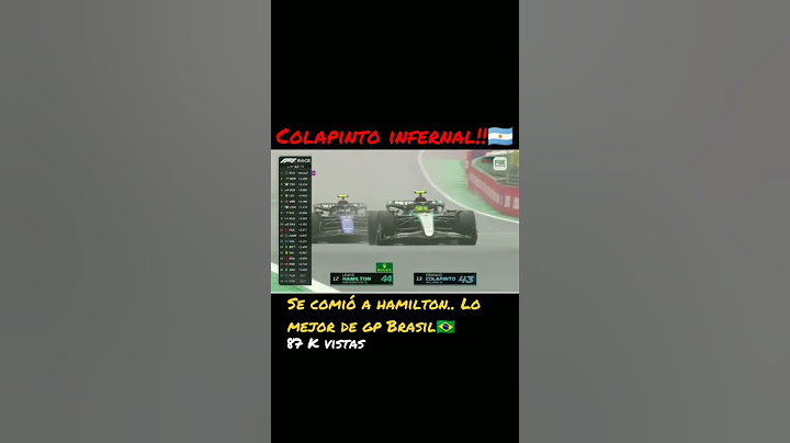 #colapinto vs #Hamilton  antes del choque #brasilgp #formula1 #F1 #argentina