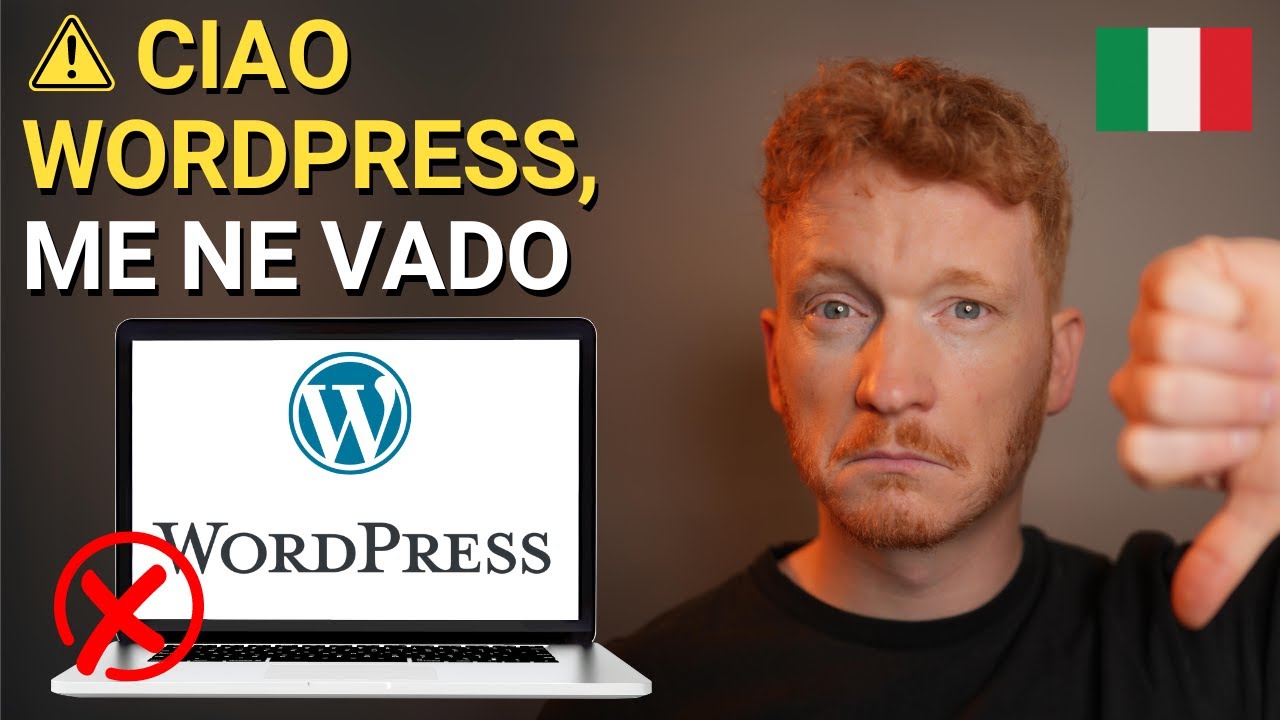 STOP all'uso di WordPress – Cosa uso invece (e perché)