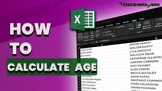 How to calculate age in excel (2024)