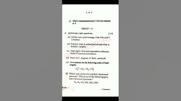 +3 Bsc, CHEMISTRY, 5th Sem, Core-12, 2022 #berhampuruniversity#viral #shorts #bscchemistry #question