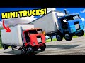 We raced the weirdest semi trucks in beamng drive mods
