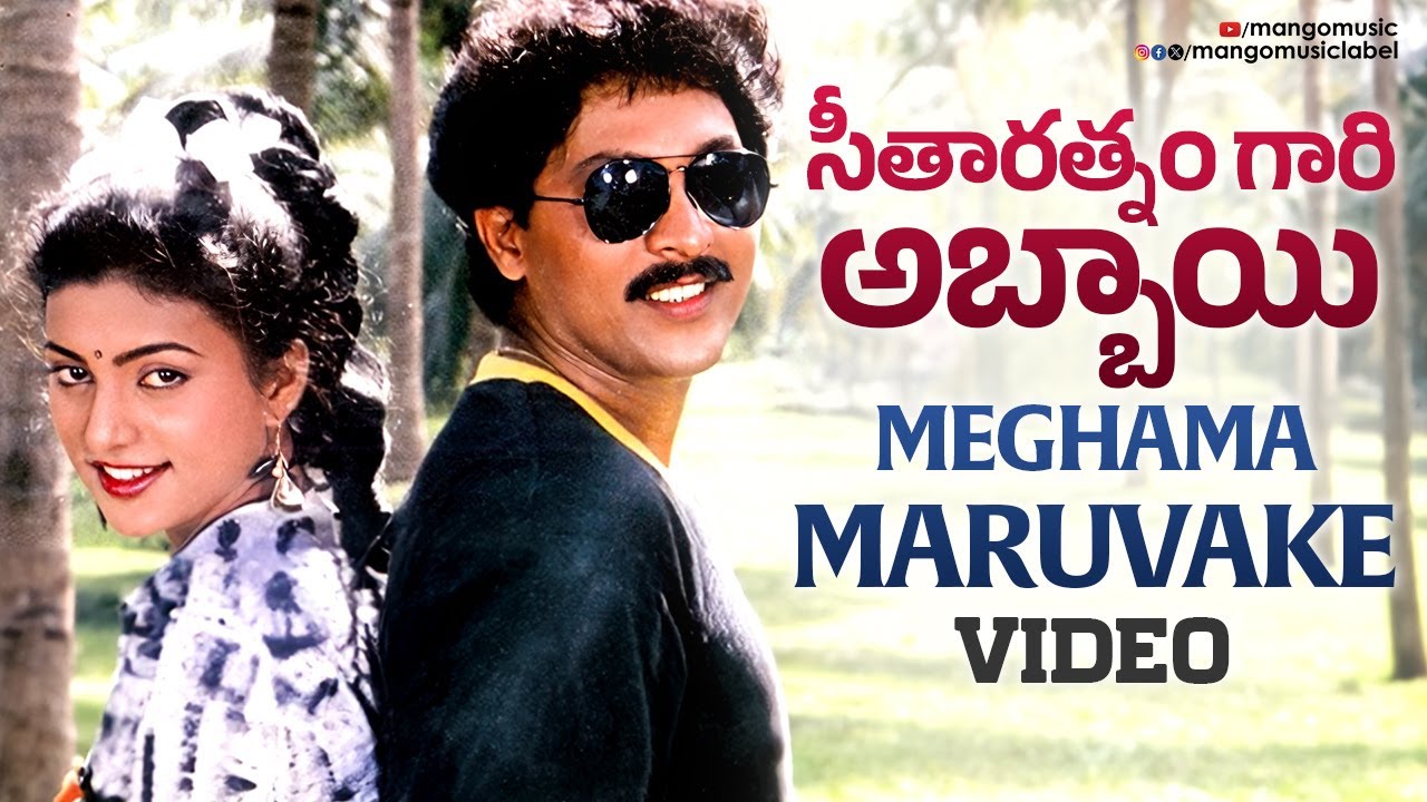 Seetharatnam Gari Abbayi Telugu Movie Songs  Meghama Maruvake Full Video Song  Roja  Vinod Kumar