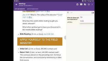 JW Library | How to make a note