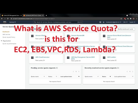 View and increase AWS services Quotas