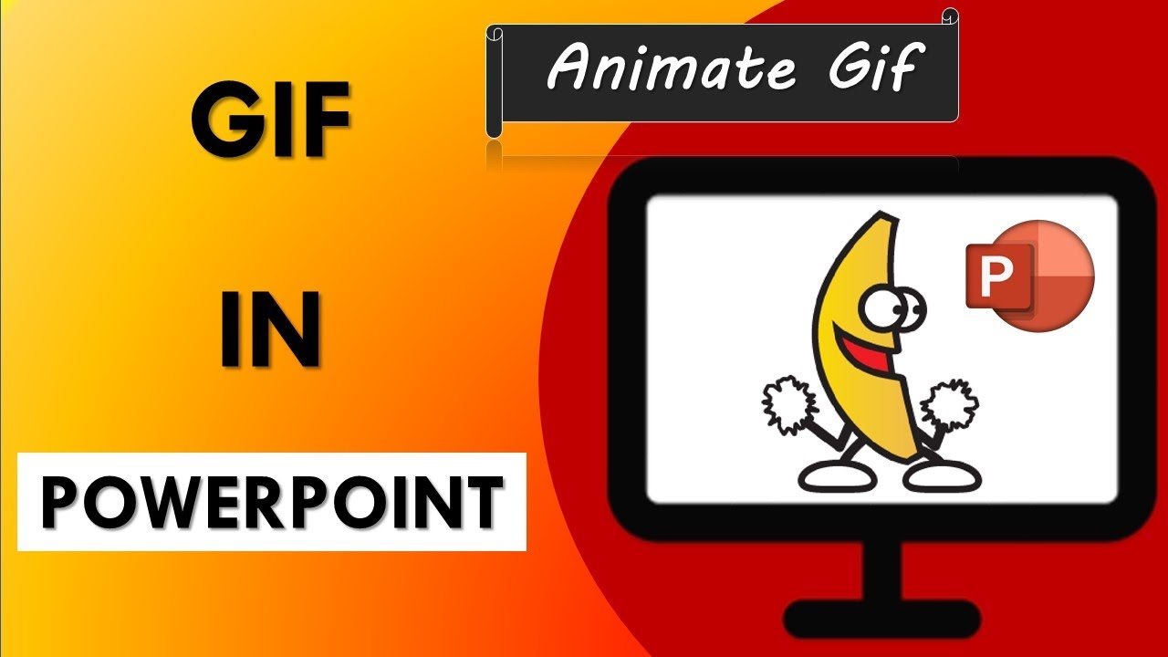 New Update Insert GIF into POWERPOINT | PowerPoint Animation