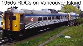 Victoria BC: VIA Rail 1950s Budd RDCs on Vancouver Island (CORRECTION in description)