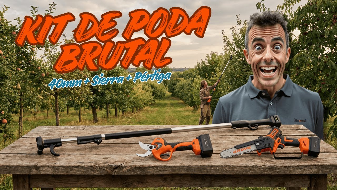 El kit de poda feo que est arrasando (tijera 40mm + sierra + prtiga) El kit de poda feo que est arrasando (tijera 40mm + sierra + prtiga)