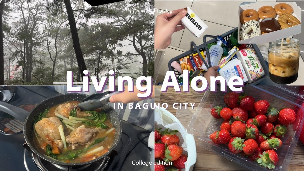 Living Alone in the Philippines 🌲: grocery, tamarind chicken, go to pasalubongs 🍓🥦, 7/11 coffee hack