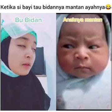 Ketika Si Bayi Tau Bidan Yang Membantu ny Lahir adalah MANTAN Ayahny..  #short