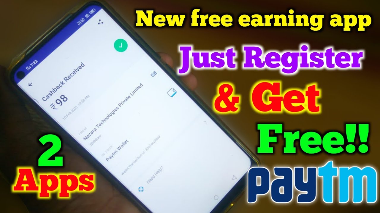 free Paytm cash earning app with payment proof || just register and get free Paytm cash || Paytm