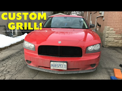 Black Mesh Grille! 2006-10 Dodge Charger Grill Removal & Installation! GREAT CHEAP MOD