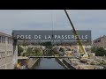 Ref:Q85-RNfW57c Pose d'une  passerelle � fontenay-le-comte