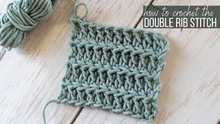 Double Crochet Rib Stitch Tutorial