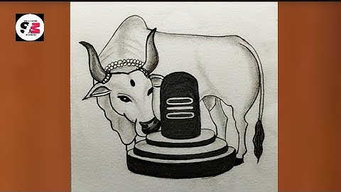 How to draw Shiva ling And Nandi / Easy Shiv ling drawing / Mahadev drawing /