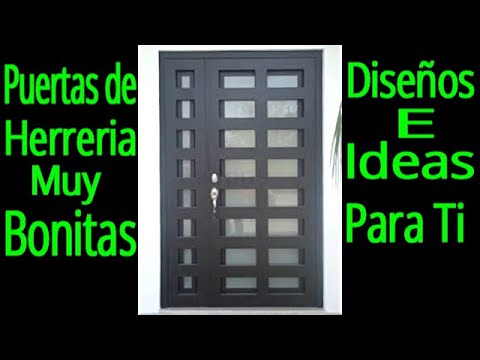 Puertas modernas de herreria muy bonitas, Catalogo de puertas de herreria.  - YouTube