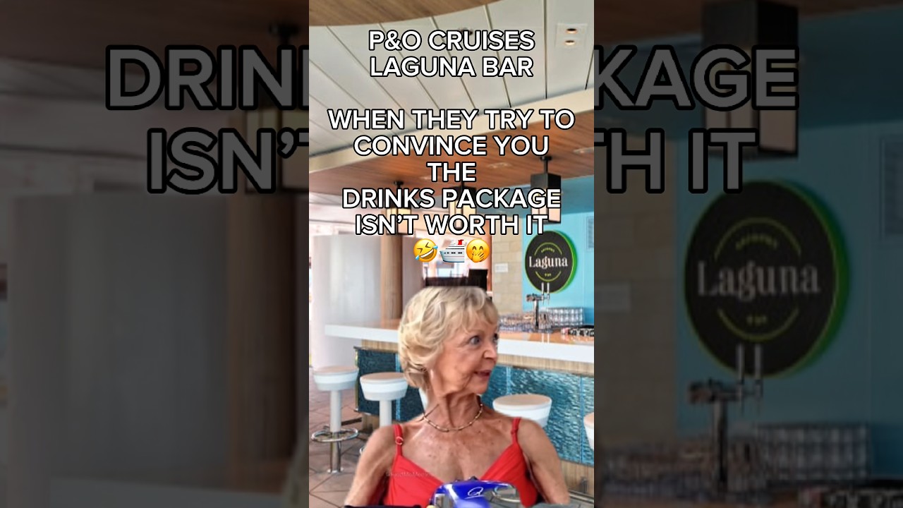 P&O Cruises | When They Say the Drinks Package Isn’t Worth It 😂🍹#pocruises #travel #funny #cruise