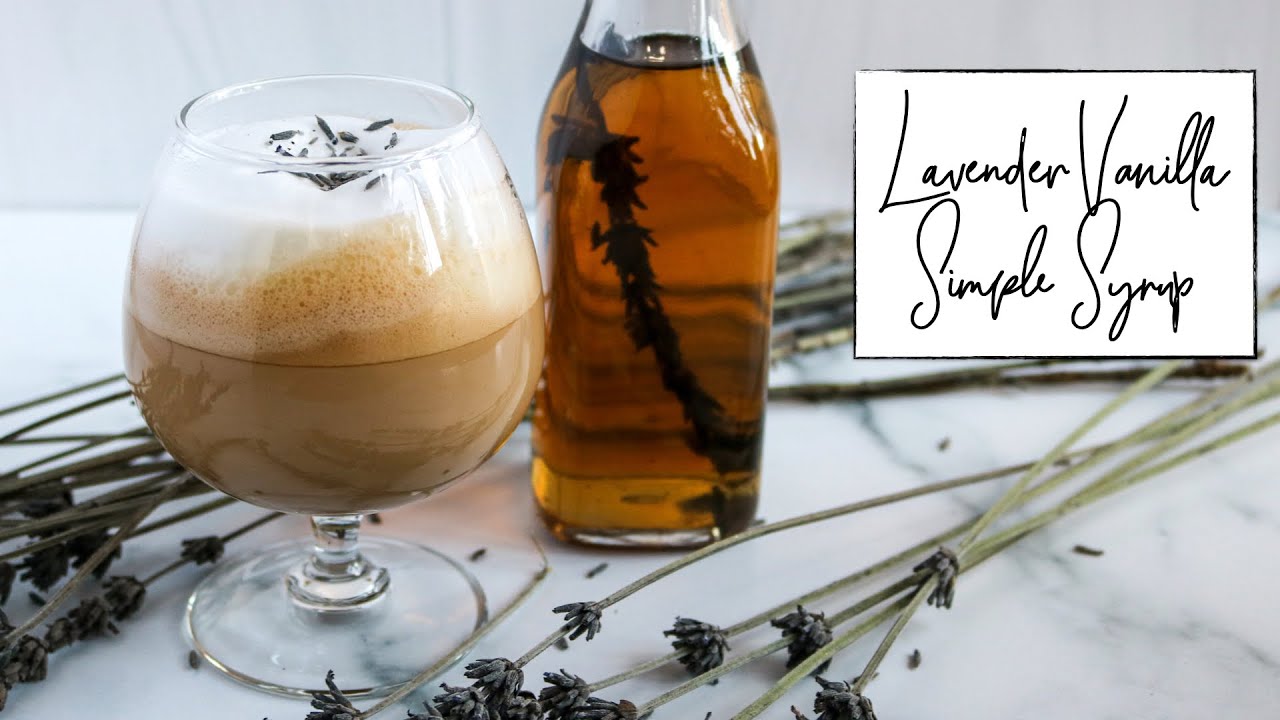 How to Make Lavender Vanilla Simple Syrup - YouTube