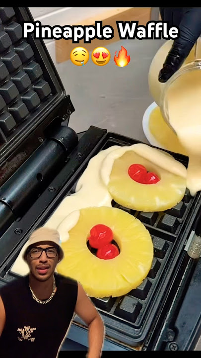 Pineapple Waffle🤤 #shorts #food #foodie