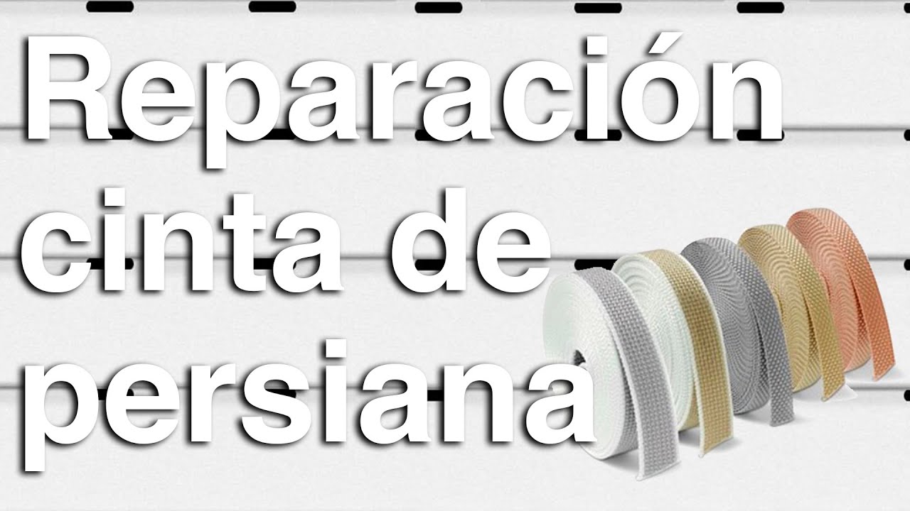 Reparar cinta de persiana - YouTube