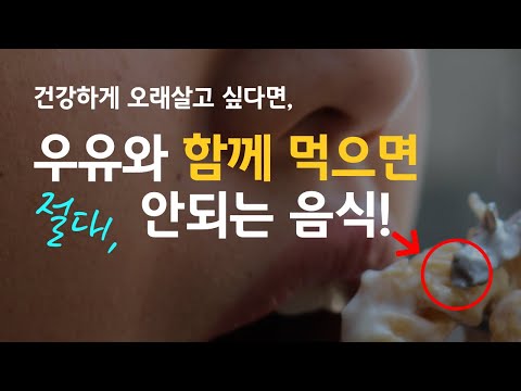 #우유 건강하게 오래 살고싶다면 우유와 함께 절대 먹으면 안되는 음식! 먹어야 할 음식!