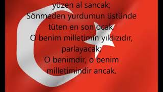 Istiklal marşinin sözleri/turkish anthem lyrics Resimi