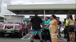 Supermarket carpark fight