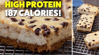 Easy Protein Cheesecake Bars with Simple Ingredients
