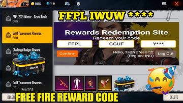free fire new reedem code⚡|FFPL live 500k watching target complete|🔥reedem and get one blue 🔵 token