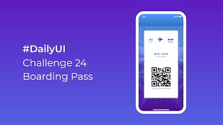 Boarding Pass | UI/UX Design | #DailyUI screenshot 1