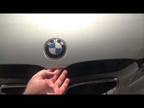 BMW КАК НЕ НУЖНО  ЗАКРЫВАТЬ КАПОТ.