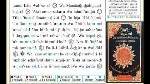 ختمة من مصحف التجويد باللغة الألمانية الصفحة رقم 526