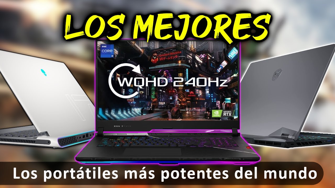 Colonial gusto Asistente Top 7 Los portátiles más potentes del mundo 2022 🏆 (i7, i9, RTX 3080 Ti,  monitores 4K, y mucho más) - YouTube