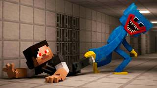 Huggy Wuggy üldöz a Minecraftban...