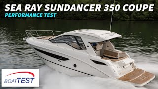 Sea Ray Sundancer 350 Coupe (2019) Test Video  By BoatTEST.com