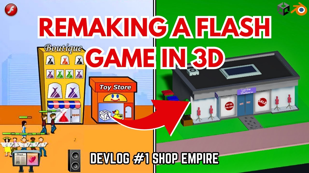 REMAKING A FLASH GAME | Devlog #1 - Shop Empire