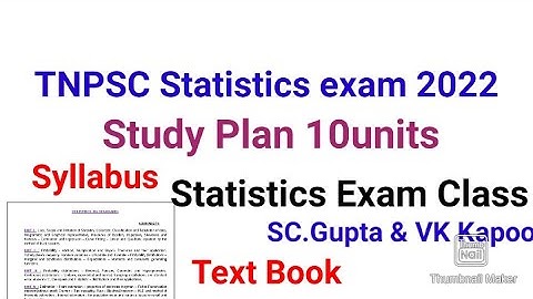 Statistics exam tnpsc class in tamil/tnpsc statistics exam class/Statistics Syllabus & Study plan