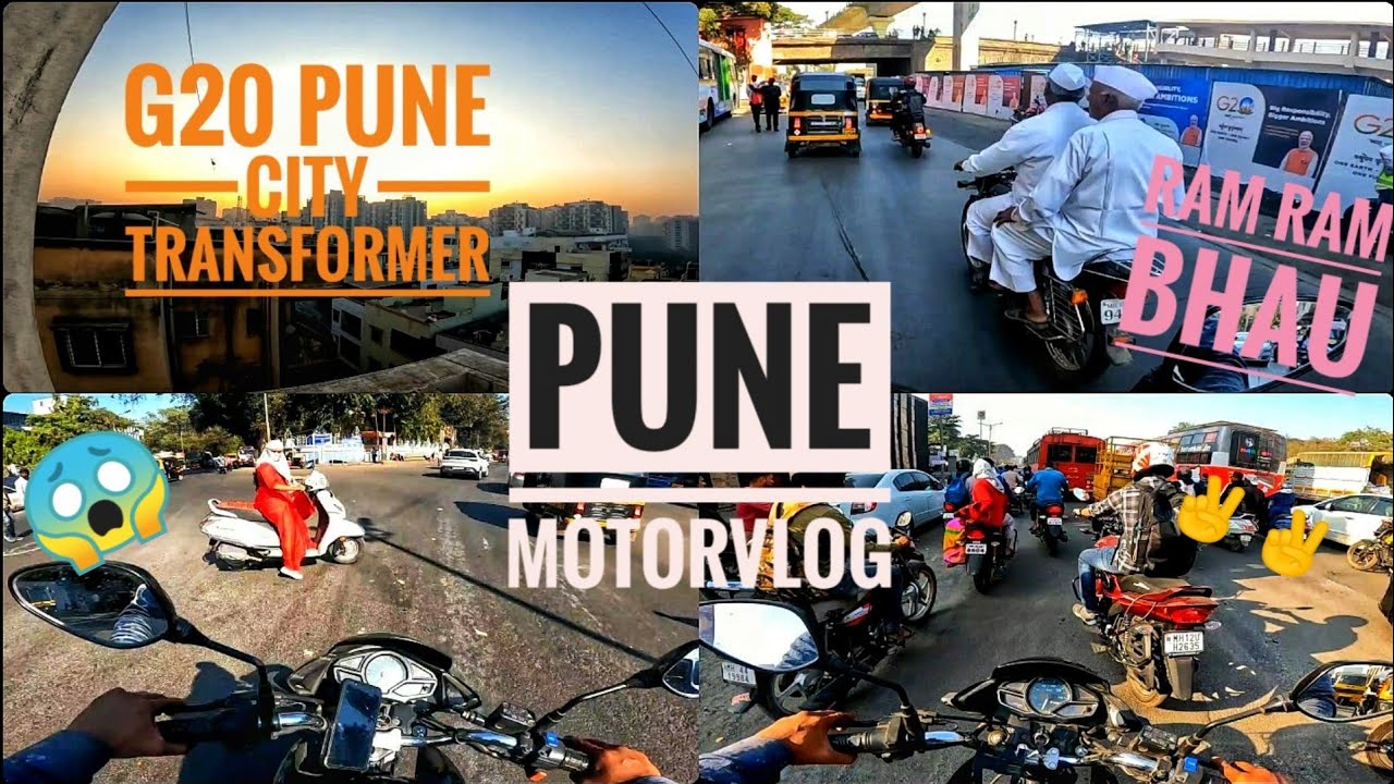 G20 pune City transformation / Moto vlog  4 video 