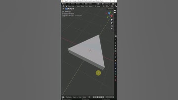 How to make a triangle in Blender #blender #cgian #3d #3dmodeling